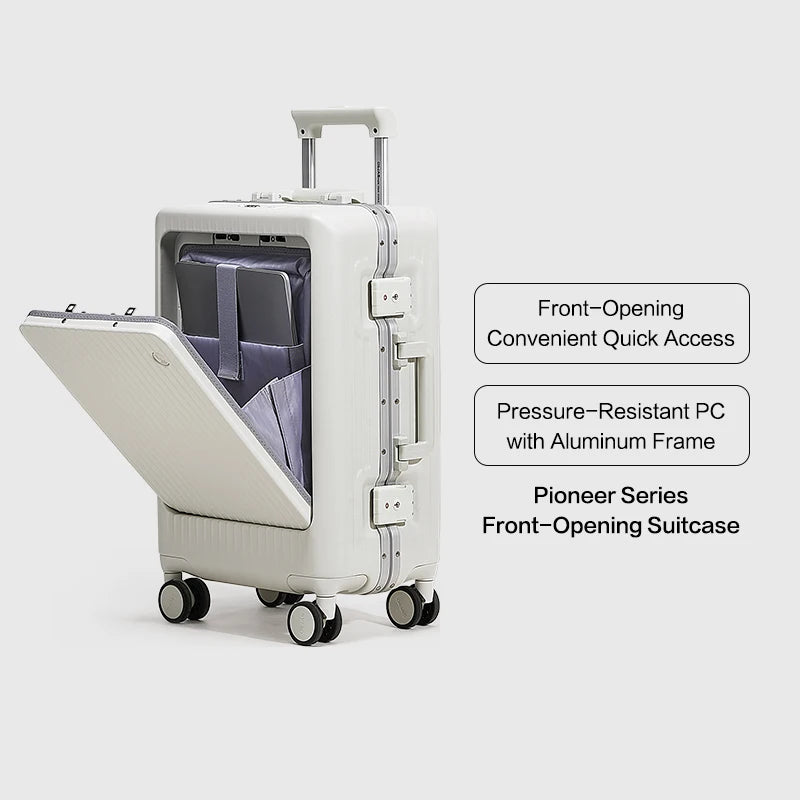 OIWAS Luggage Aluminum Alloy Frame Quiet Wheels TSA Lock PC Material Silent Rolling Suitcase Durable Travel Bag