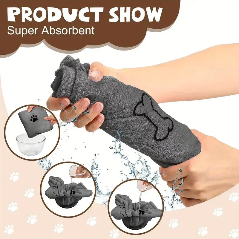 Microfiber Pet Bath Towel