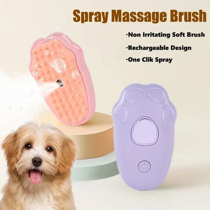 3-in-1 Electric Steam Pet Brush