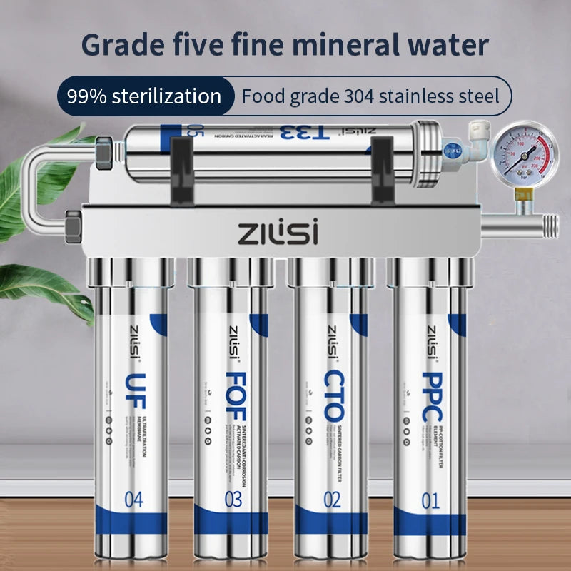 ZILISI AquaVital 5X Ultrafiltrationr Direct Drinking Water Purifier