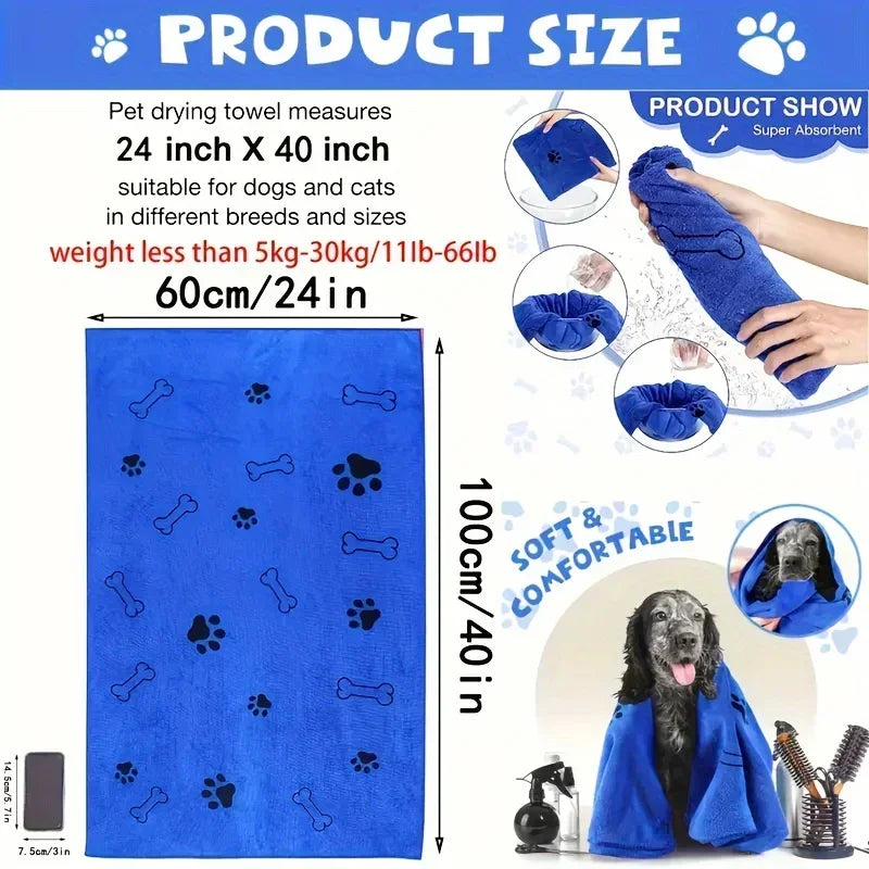 Microfiber Pet Bath Towel