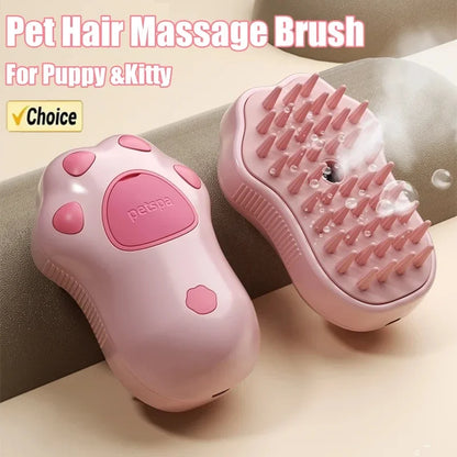 3-in-1 Electric Steam Pet Brush