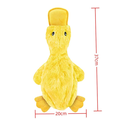 Interactive Yellow Duck Dog Plush Toy