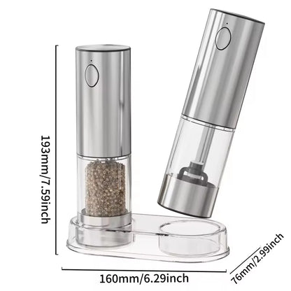 Cliton Automatic Salt n Pepper Grinder USB Rechargeable