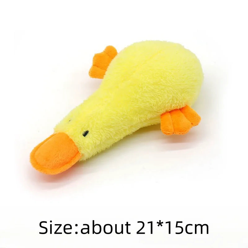 Interactive Yellow Duck Dog Plush Toy