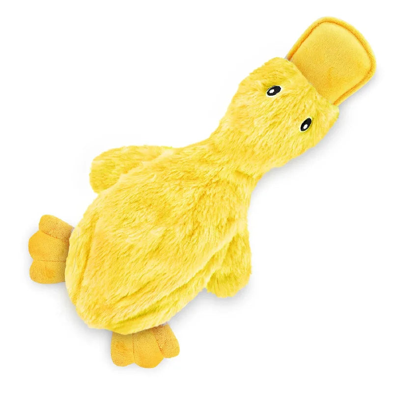 Interactive Yellow Duck Dog Plush Toy