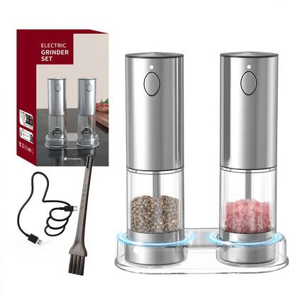 Cliton Automatic Salt n Pepper Grinder USB Rechargeable