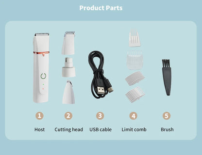 4-in-1 Electric Pet Grooming Kit