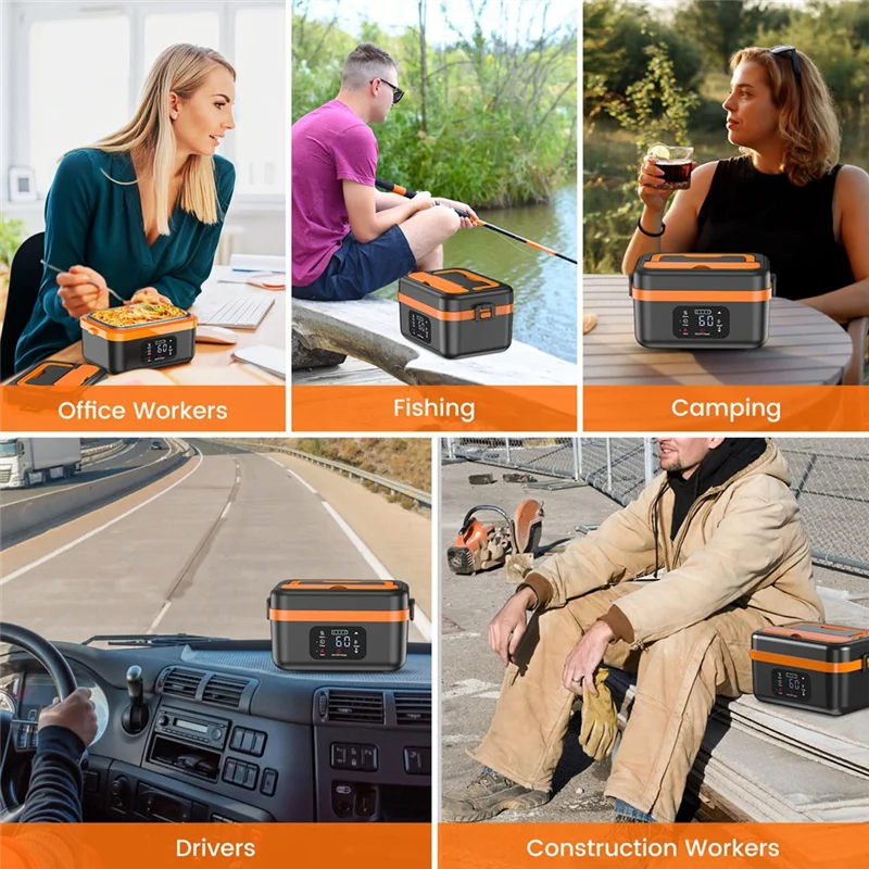 Cordless Rechargeable Self-Heating Lunch Box.