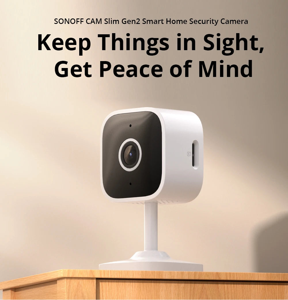 SONOFF CAM Slim Gen2 Smart Security Camera with Google Alexa for voice control